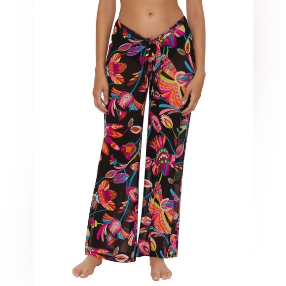 Trina Turk Luminary Mesh Cover Up Pants NWT